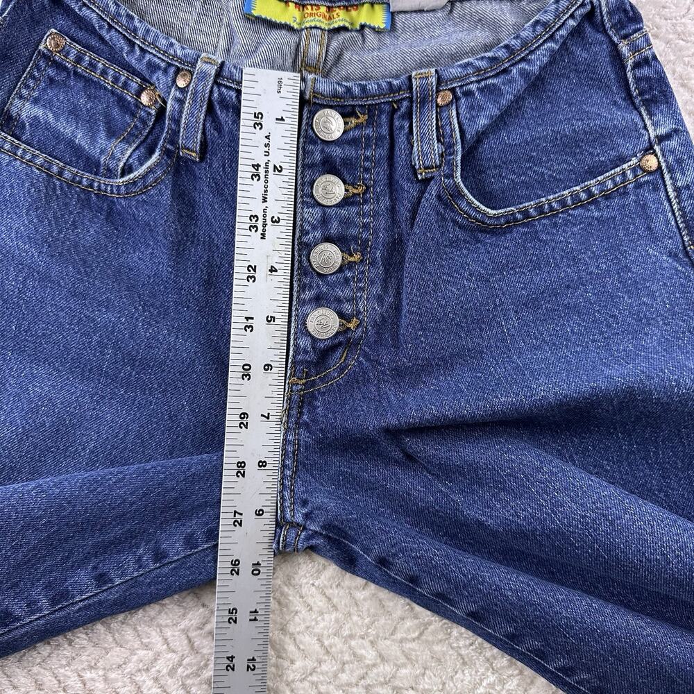 Vintage‎ 90s Paris Blues Women’s Mid Rise Flare Leg Jeans Size 7 Button Fly - Picture 4 of 16